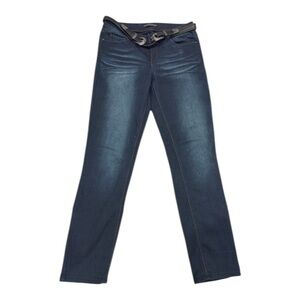 Twenty One Dark Wash Jeans w/ Faux Leather Belt | Women's‎ Size 7/8R